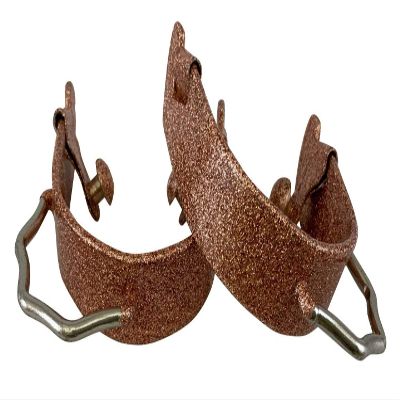 Showman Rose Gold Glittered Epoxy Bumper Spurs