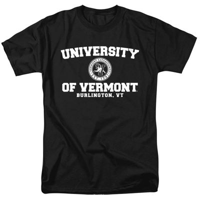 University of Vermont Official Circle Logo Unisex Adult T-Shirt, Black, 5X-Large