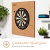 Viper Defender II Cork-Lined Dartboard Surround Reversable Wall Protector, Fits 17.75" and 18" Bristle Dartboards, Compression-Fit Tool-Free Easy Mounting, Tan, Square, 28.25" L x 28.25" W x 1" Thick view 2