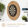 Viper Defender Cork-Lined Dartboard Surround Reversable Wall Protector, Fits 17.75" and 18" Bristle Dartboards, Compression-Fit Tool-Free Easy Mounting, Tan, Round, 28.25" Diameter x 1" Thick view 3