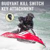 Jettribe Jet Ski Lanyard Loop Wrist Band - Neoprene Floating Foam Kill Switch, Key Cord Attachment for Water Enthusiast - Best Performance PWC Accessories for Ultimate Safety - Black view 3