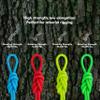 3/4" (20mm) Double Braid Polyester Arborist Bull Rope - Neon Green Coated - 150 Feet view 4
