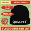 #bareno - Soft Hashtag Adult Beanie Cap, Black, One Size view 3