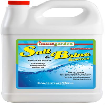 IMUSTGARDEN Salt & Brine Remover Concentrate: Safely Removes Salt and Brine from Vehicles and Marine Equipment 1 Gallon