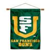 College Flags & Banners Co. University of San Francisco Double Sided Banner and Wood Banner Pole Set view 1