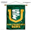 College Flags & Banners Co. University of San Francisco Double Sided Banner and Wood Banner Pole Set view 2