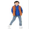 Amazon Essentials Boys' Fleece Pullover Hoodie Sweatshirts, Golden Yellow, Large view 2