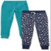 Amazon Essentials Toddler Girls' Elastic Waist Jogger Sweatpants, Regular-Fit, Pack of 2, Navy Stars/Teal Green, 3T view 1