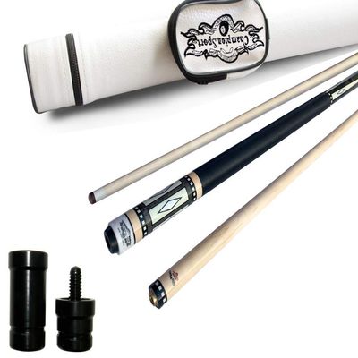 2021 Champion Lost Pieces Series Putere Pool Cue Stick, Low Deflection Pro Taper, Model: LPC3, Putere Cue (12.5mm tip Size, Uniloc Joint, White case, 21oz)