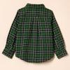 Amazon Essentials Boys' Flannel Button Down Shirt, Green, X-Small view 3