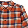 Amazon Essentials Boys' Flannel Button Down Shirt, Navy Orange Plaid, X-Large view 2