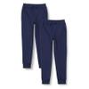 Amazon Essentials Boys' Fleece Jogger Sweatpants with Elastic Waist and Drawstring, Pack of 2, 2-pack Navy, Medium view 1