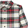 Amazon Essentials Boys' Flannel Button Down Shirt, Green Red Plaid, Medium view 2