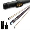 2021 Champion Lost Pieces Series Pool Cue Stick, Low Deflection Shaft, Pro Taper, White or Black Hard Case, Panama Cue, Model:LPC1 (Black Case, 19oz) view 1