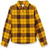 Amazon Essentials Boys' Flannel Button Down Shirt, Yellow Plaid, Large view 1
