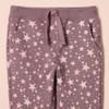 Amazon Essentials Girls' Elastic Waist Jogger Sweatpants, Regular-Fit, Pack of 2, Light Grey Heather/Mauve Stars, X-Small view 4