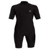 Billabong Men's 2/2 Absolute Back Zip Short Sleeve Flatlock Spring Wetsuit Black Small view 2