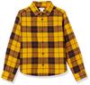 Amazon Essentials Toddler Boys' Flannel Button Down Shirt, Yellow Plaid, 2T view 1