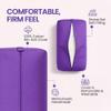 Yogikuti Cotton-Filled Rectangular Bolster for Iyengar Yoga, Cotton Pillow best for Back Support & Chest-Opening in Restorative Poses, Meditation (Purple) view 3