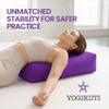 Yogikuti Cotton-Filled Rectangular Bolster for Iyengar Yoga, Cotton Pillow best for Back Support & Chest-Opening in Restorative Poses, Meditation (Purple) view 4