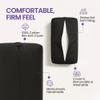 Rectangular Cotton Yoga Bolster (Black), Bolster for restorative yoga, Yoga Pillow, Yoga Cushion, Yin yoga Bolster, Iyengar yoga bolster view 2
