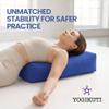 Yogikuti Cotton-Filled Rectangular Bolster for Iyengar Yoga- Cotton Pillow best for Back support & Chest-Opening in Restorative Poses, Meditation (Blue) view 4
