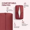 Rectangular Cotton Yoga Bolster (Maroon), bolster for restorative yoga, Yoga Pillow, Yoga Cushion, Yin yoga Bolster, Iyengar yoga bolster view 2