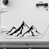 Minglewood Trading Black - 2-Pack Mountain Scene Vinyl Decals - Camper 4x4 RV Graphics - Die Cut Stickers - Each 15w x 5.25h inches view 3