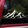 Minglewood Trading Black - 2-Pack Mountain Scene Vinyl Decals - Camper 4x4 RV Graphics - Die Cut Stickers - Each 15w x 5.25h inches view 4