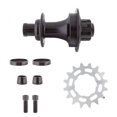 Black Ops Hub RR MX 3200 Bolt Type 1Scas 28 SB Black with 16T x 1/8Cog/Lock-Ring