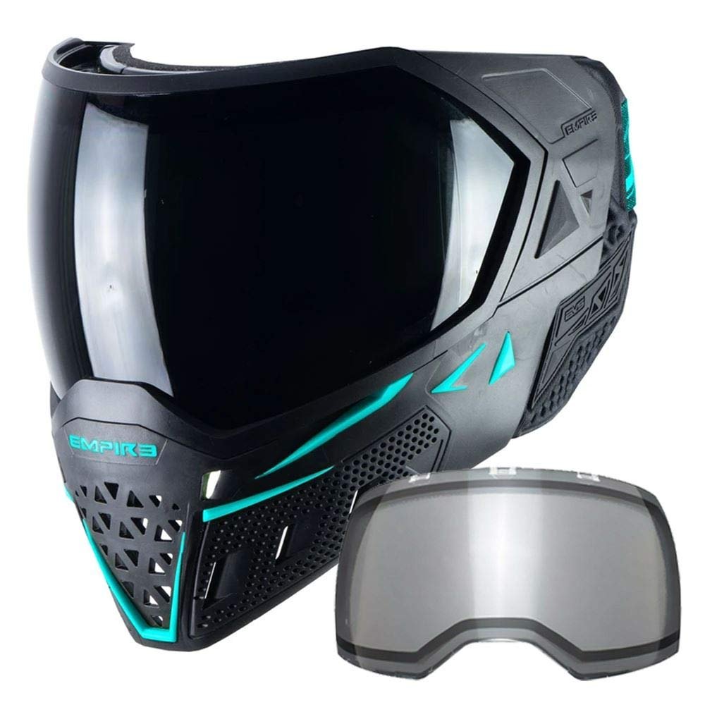 EMPIRE EVS Goggle Black/Aqua - Thermal Ninja/Thermal Clear (21723)