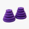 Yogikuti Cotton Yoga Chumbals Set of 10pcs Purple, Chumbals Set for Restorative & Iyengar Yoga Practice, best for Meditation/Pranayama view 1
