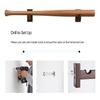 Orga'Neat Baseball Bat Display Case, Wall Mount Bat Holder Hanger, Solid Ash Tree Handmade Horizontal Bat Rack w/ Protective Soft Liner for Baseball Bat Wall Display -Brown view 4