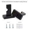 Orga'Neat Baseball Bat Display Case, Wall Mount Bat Holder Hanger, Solid Ash Tree Handmade Horizontal Bat Rack w/ Protective Soft Liner for Baseball Bat Wall Display -Black view 3