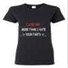 ALLNTRENDS Women's T Shirt I Love You More Than I Hate Your Farts Humor Novelty Tshirt (3XL, Royal Blue) view 4