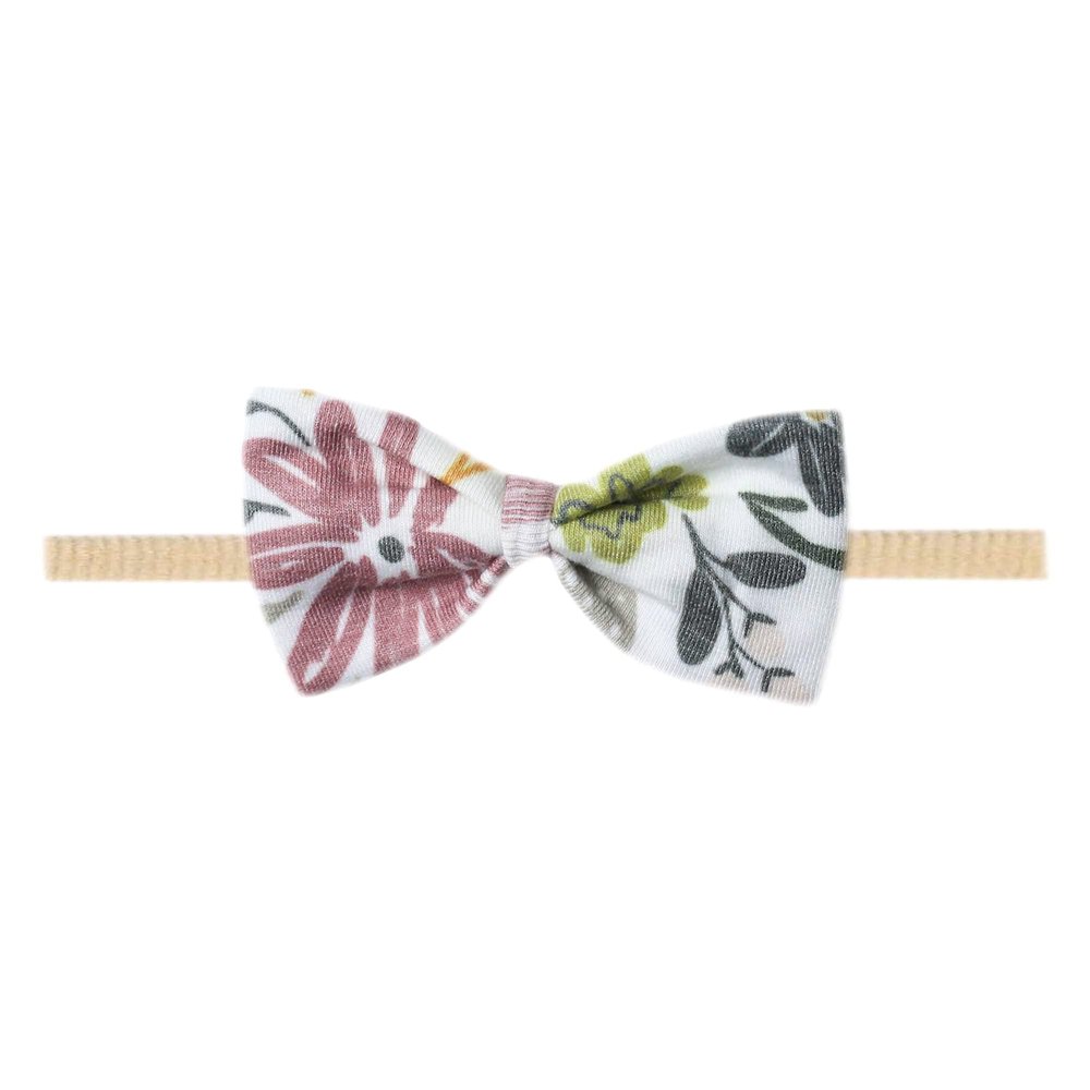 Copper Pearl Baby Bows: Stylish Headbands for Baby Girls, Premium Soft and Stretchy Baby Headbands, Perfect for Newborns, Trendy Designs - Olive