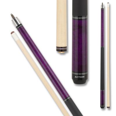 Action Rings Billiards Pool Cue Stick - Purple - 19oz