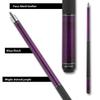 Action Rings Billiards Pool Cue Stick - Purple - 19oz view 3