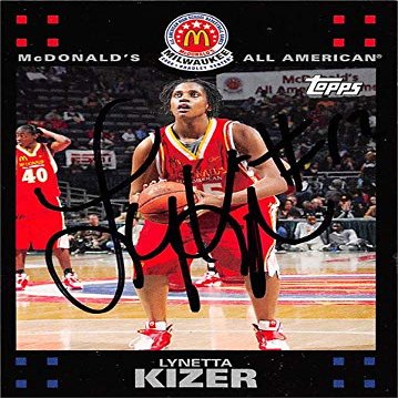 Autograph Warehouse 527774 Lynetta Kizer Autographed Basketball Card - Maryland Terps 2008 Topps Mc Donalds All American No.LK