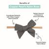 Copper Pearl Bowtie Baby Bow Lucy view 2