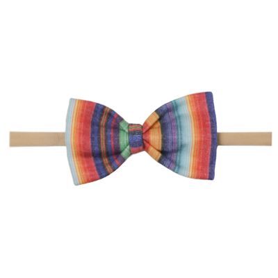 Copper Pearl Bowtie Baby Bow Serape