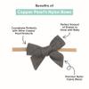 Copper Pearl Bowtie Baby Bow Rowan view 2
