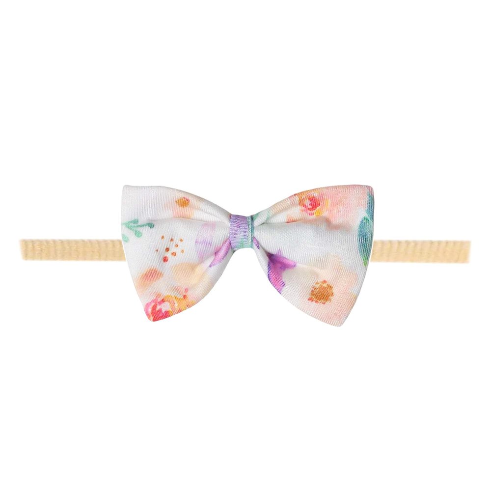 Copper Pearl Baby Bows: Stylish Headbands for Baby Girls, Premium Soft and Stretchy Baby Headbands, Perfect for Newborns, Trendy Designs - Bloom