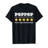 Poppop 5 Stars Perfect Funny Gifts for Poppop Fathers Day T-Shirt view 1