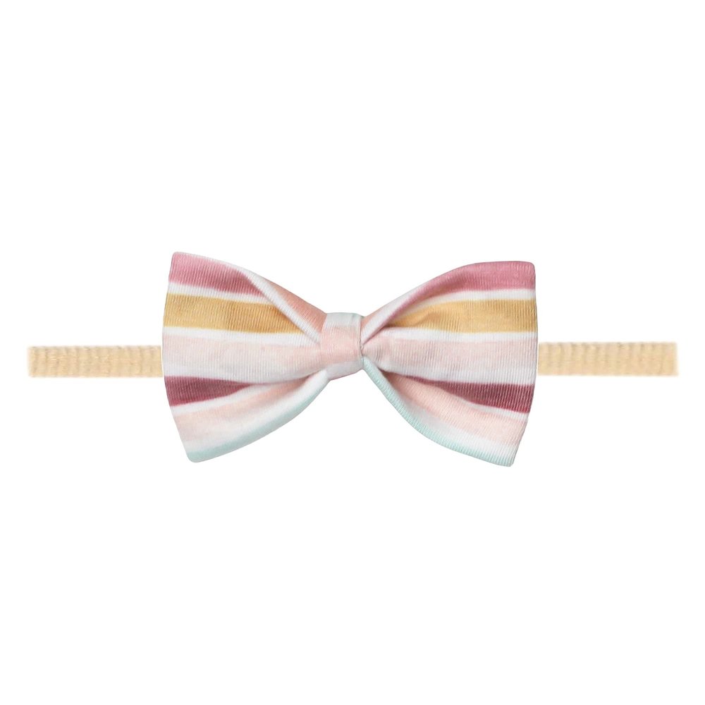 Copper Pearl Bowtie Baby Bow Belle