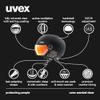 uvex Wanted Visor, Adjustable ski & Snowboard Helmet with Integrated Visor for Women & Men, Black mat, Medium view 2