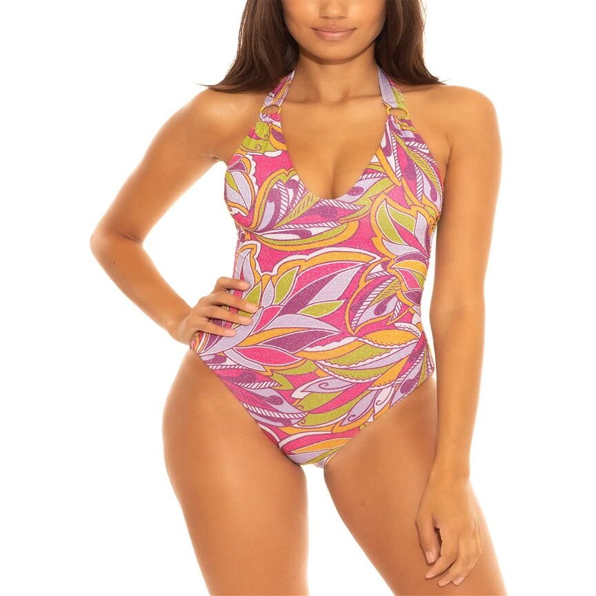 Becca by Rebecca Virtue Psychedelica Nina U-Neck One-Piece Multi SM