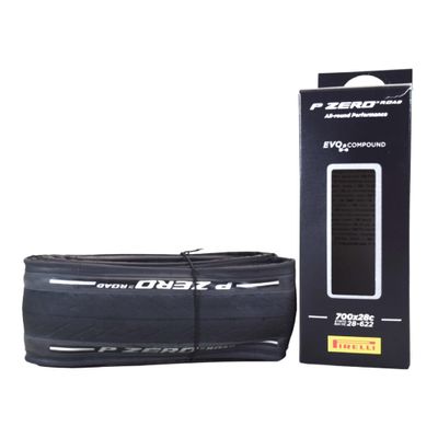Pirelli P Zero Road Bike Tire 28-622 (700x28c) - Tube Type Bicycle Tire, Durable All-Round Performance, High Grip, Clincher Tire for Road Cycling - EVO Compound, TechBELT Construction
