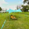 Red Suricata Premium Multi-Terrain Beach Tent & Beach Canopy in Backpack, UPF50 Sun Beach Shade, Pop Up Camping & Picnic Sunshade with 4 Poles, 4 Pole Anchors & 4 Tent Screws, Sun Shelter (Med Turq) view 1