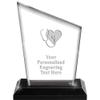 Crown Awards Nursing with Heart Acrylics - 6" Peak Skyline Acrylic Award Nursing with Heart Presentation Trophy, Engraving Included view 1